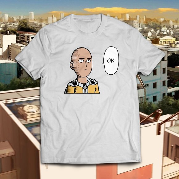 One Punch Saitama Normal Okay Anime Tee - Picture 1 of 2